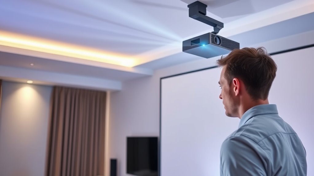optimal projector viewing angles