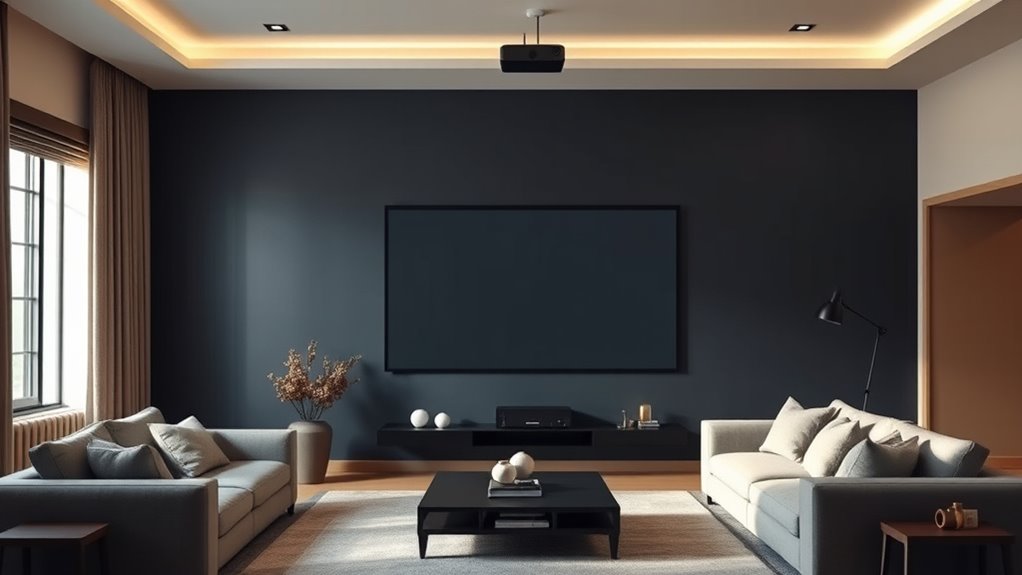 optimal projector wall colors