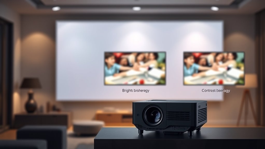 optimal settings for projection