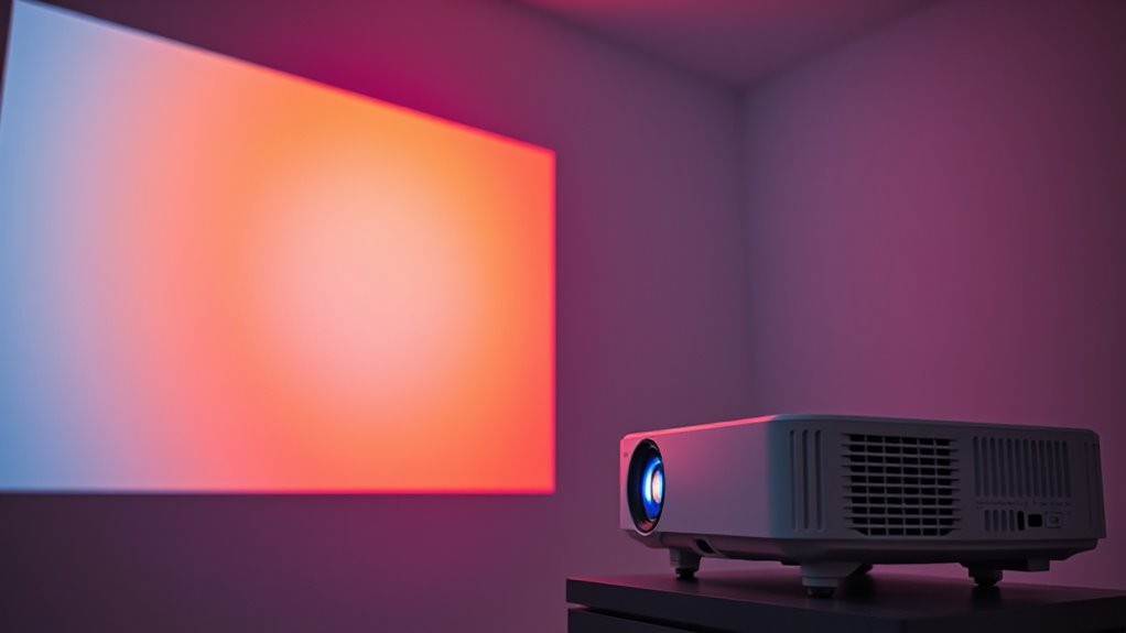 optimize projector display settings