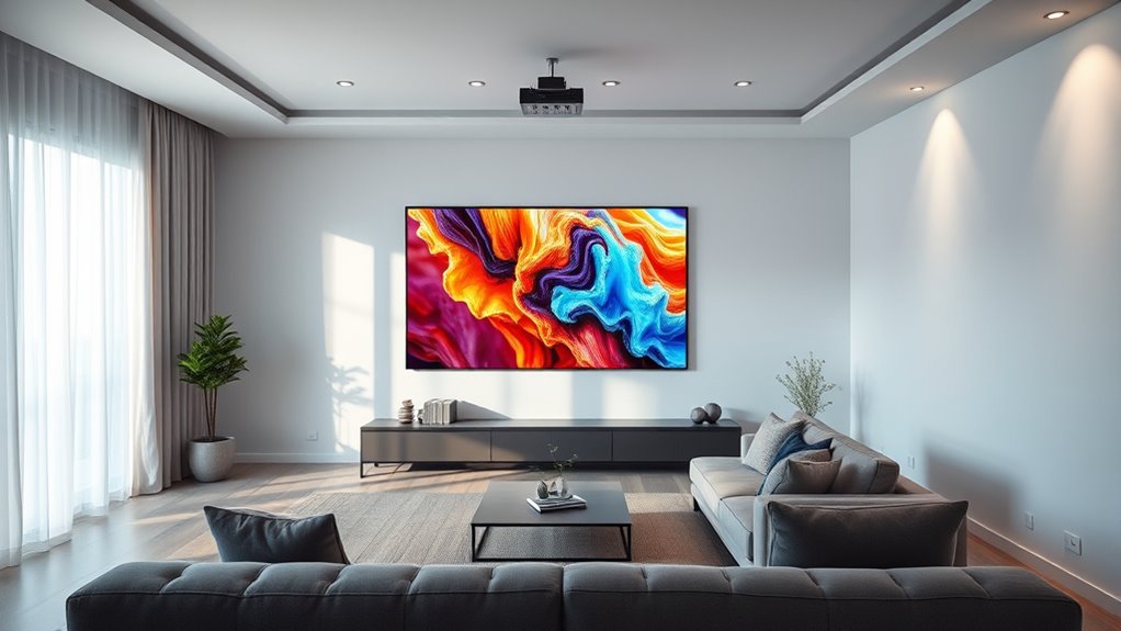 optimize projector picture settings