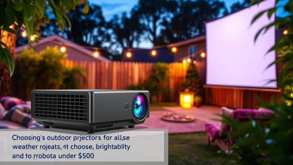 outdoor projector buying tips