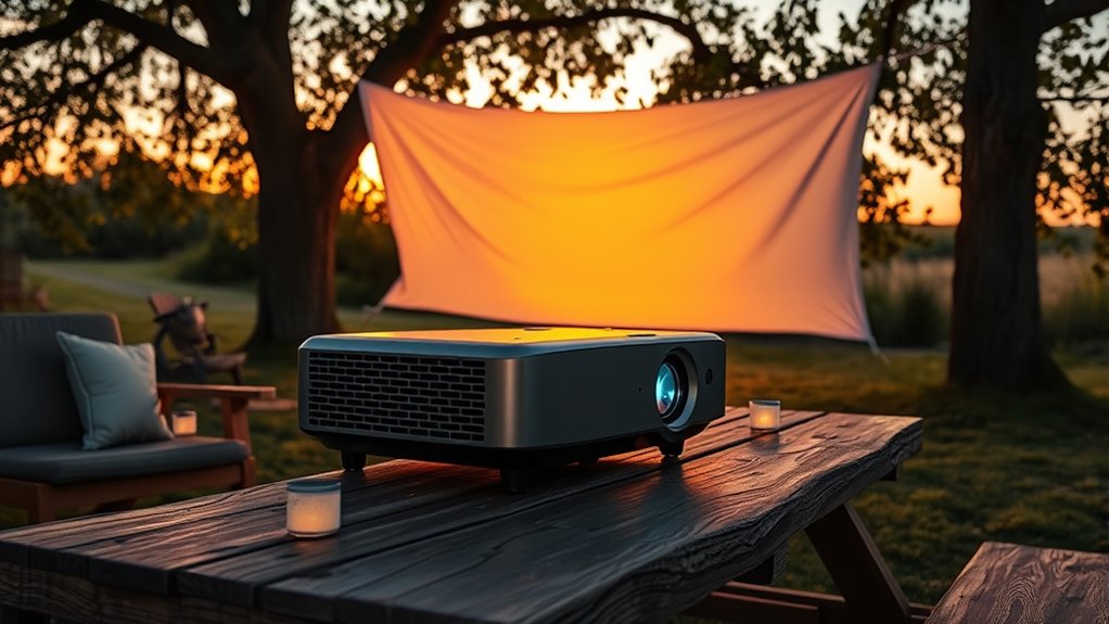outdoor projector considerations