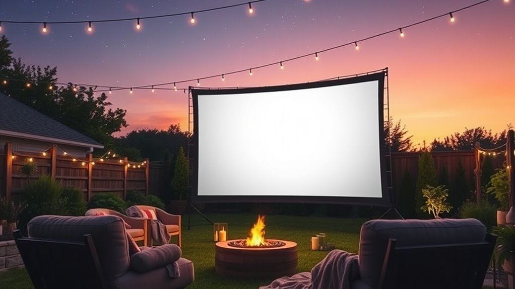 outdoor projector screen considerations