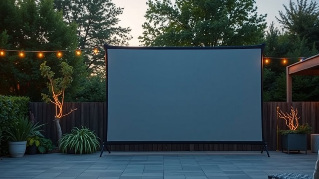 outdoor projector screen considerations