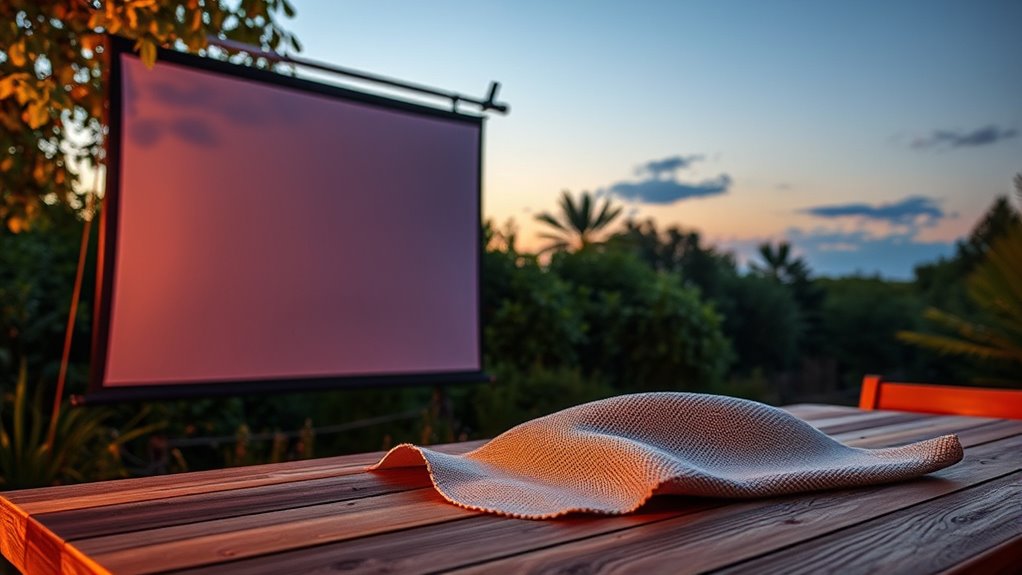 outdoor projector screen considerations