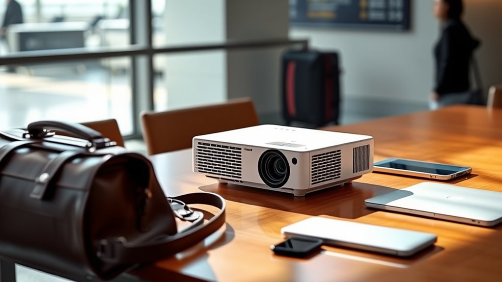 portable bright connected projector
