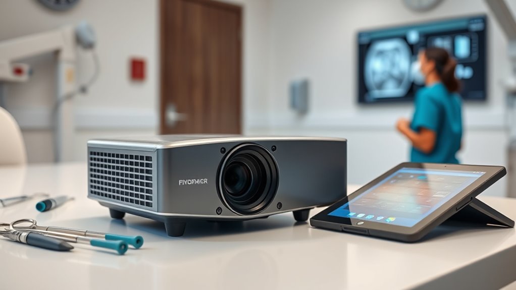 portable bright connected projector