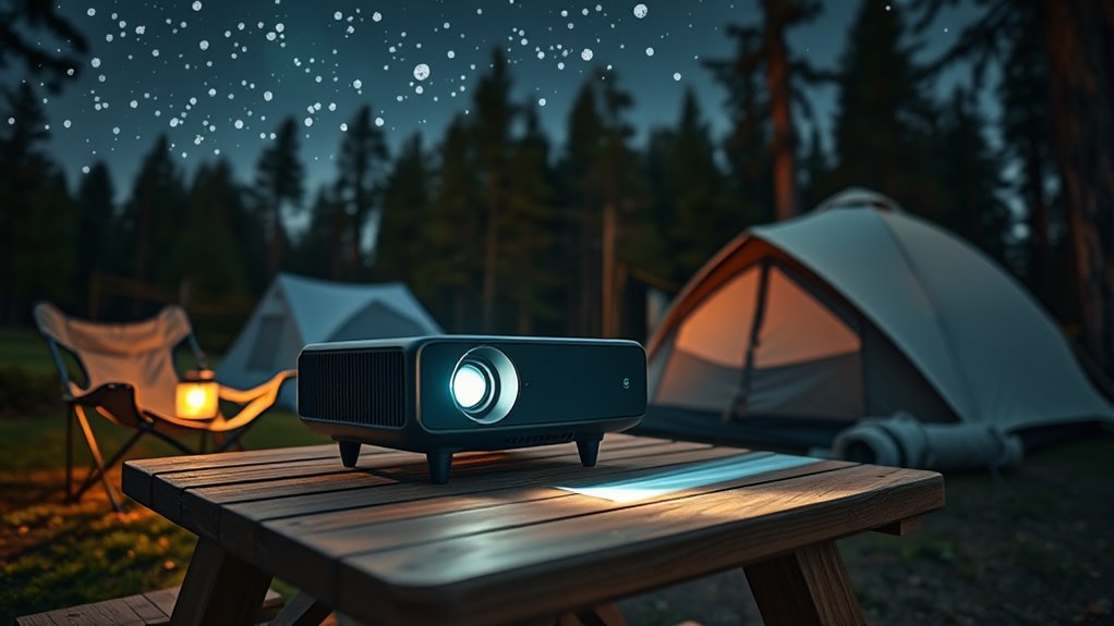portable durable outdoor projector