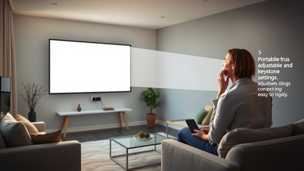 portable easy setup projector