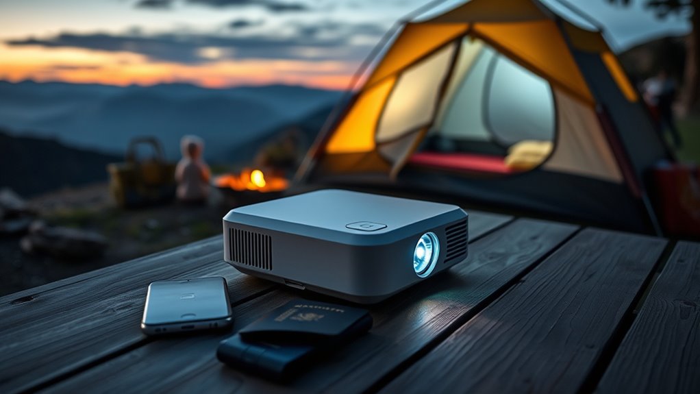portable high quality travel projector