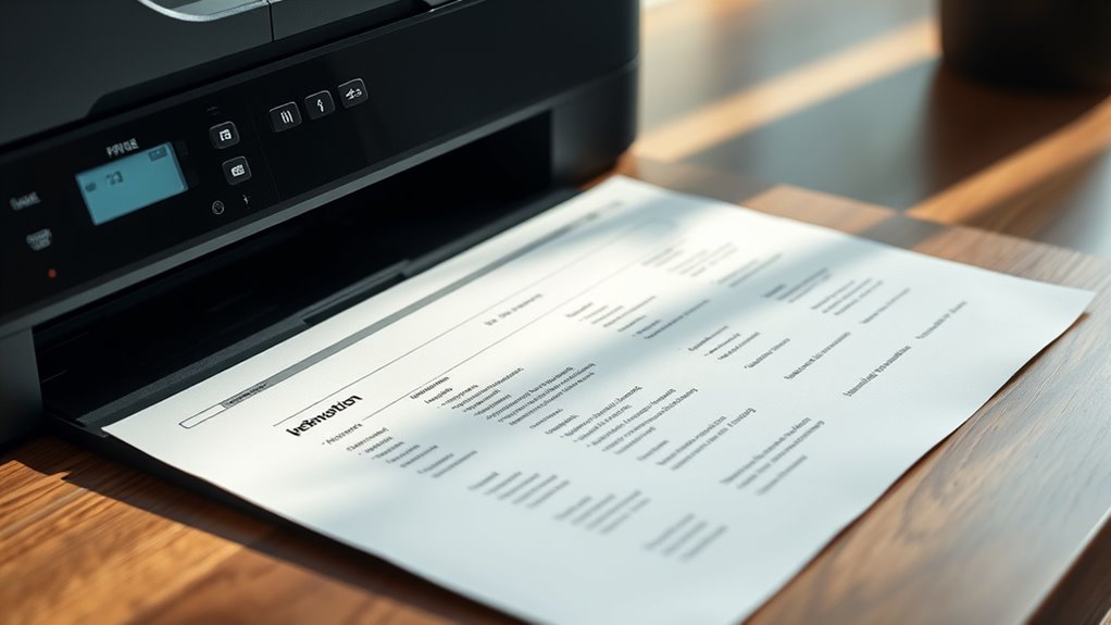 print network configuration page