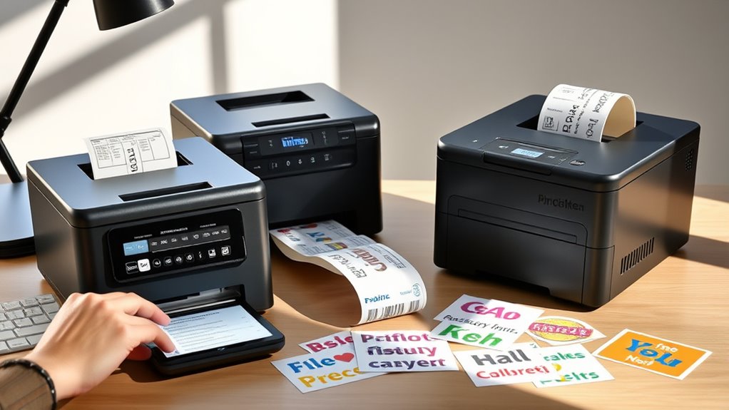printer features for labels