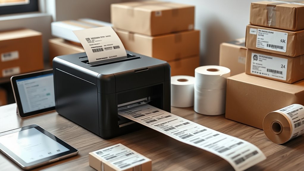 printer features for shipping