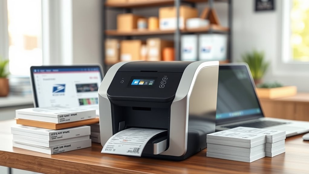 printer features for usps