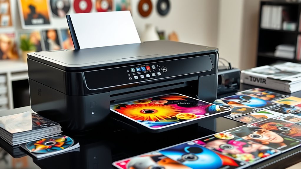 printer selection for dvd covers