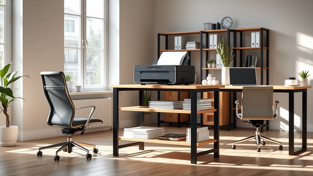 printer stand size and features