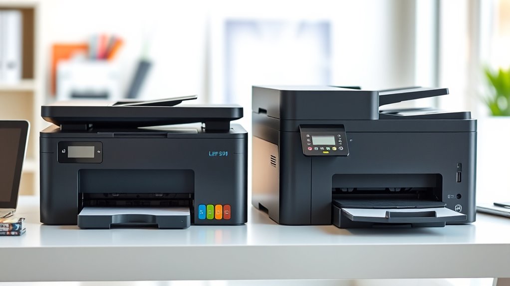 printer types and costs