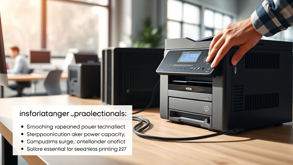 printer ups power considerations
