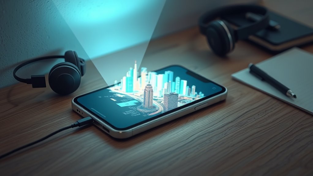 projection brightness and battery