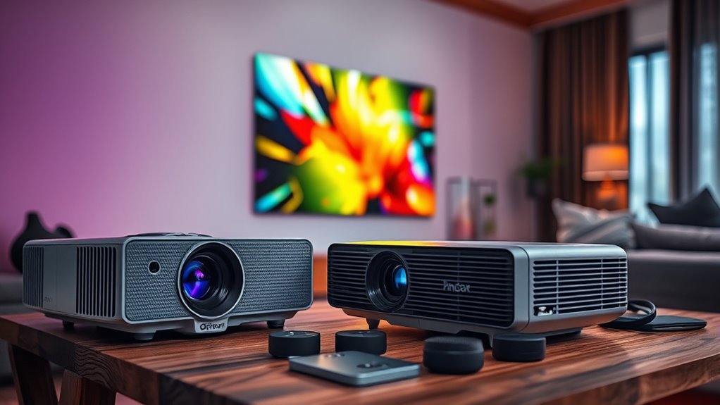 projection quality and features