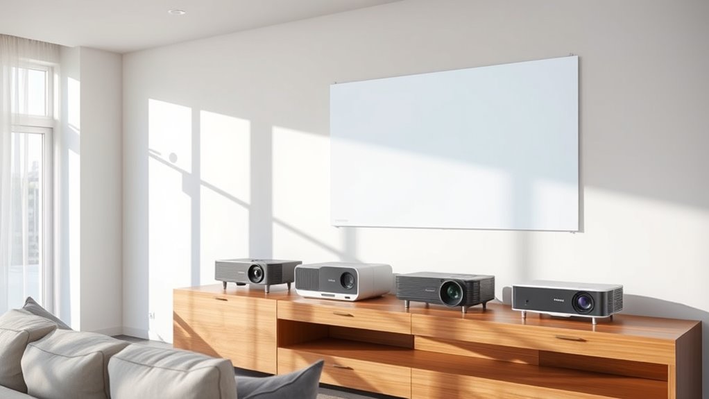 projection quality and features