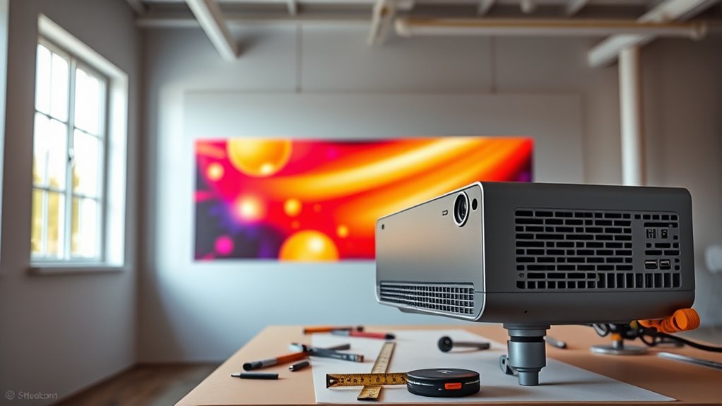 projection size and brightness