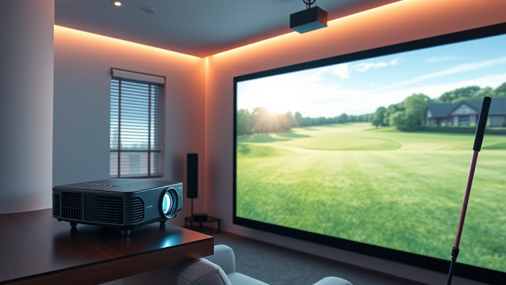 projector specs for golf
