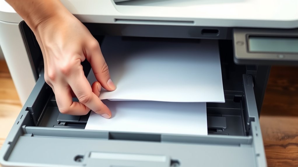 properly load and align paper