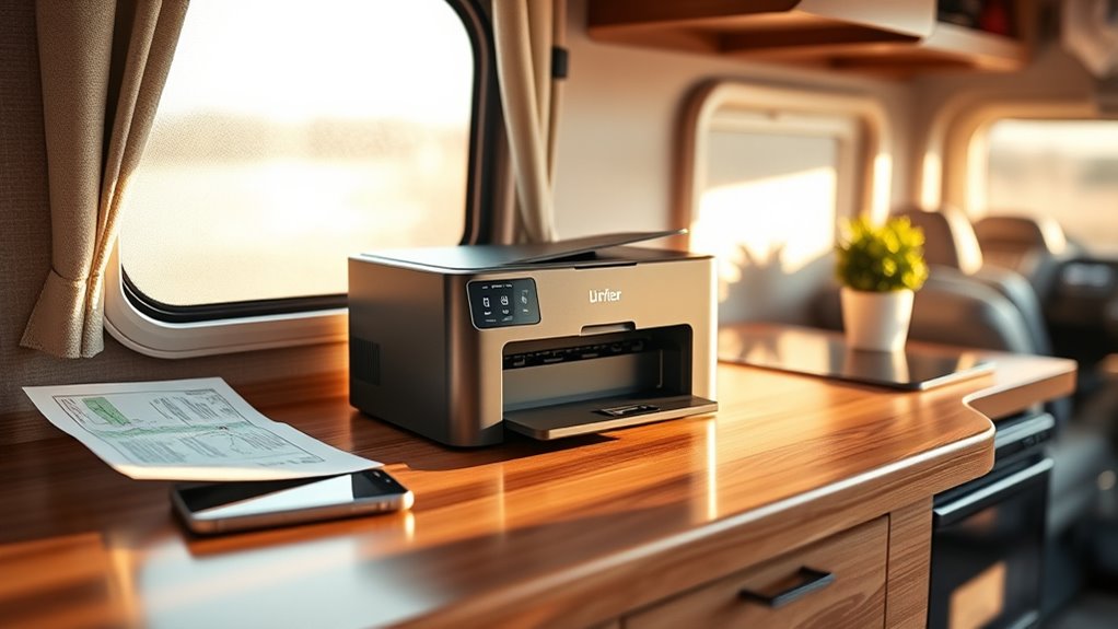 rv printer size and features