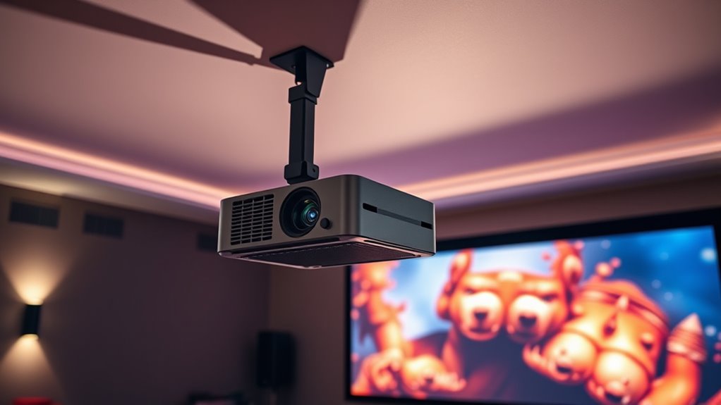 secure adjustable projector mount