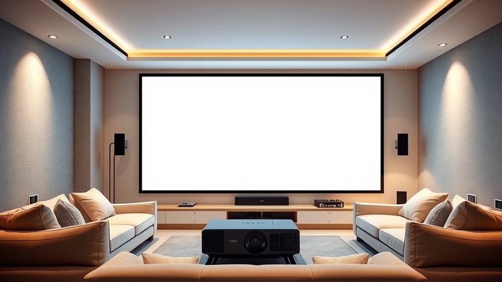 select projector screen ratio