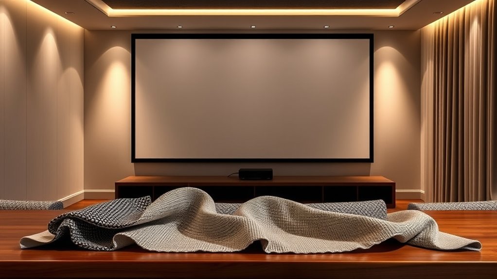 selecting optimal projector screen