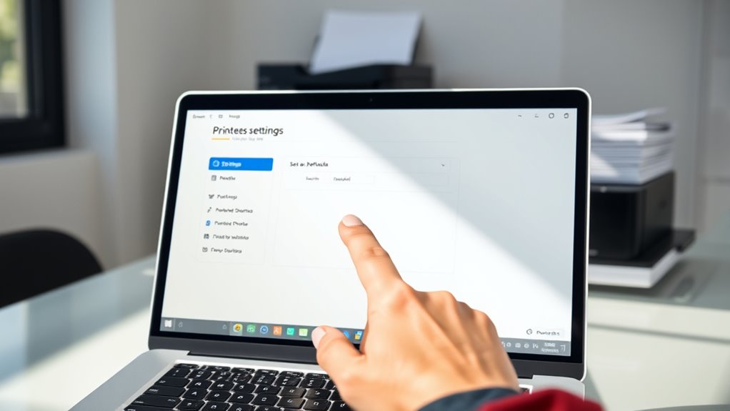 set your printer preferences