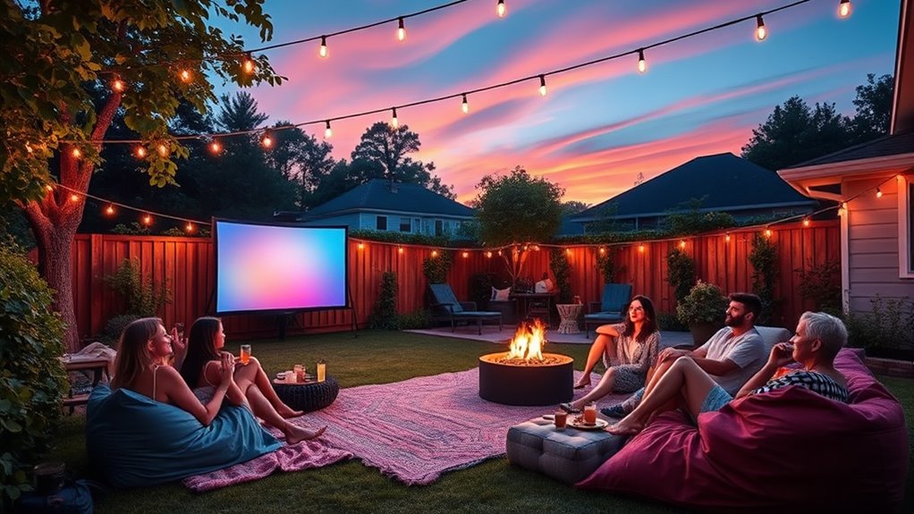 summer outdoor projector options