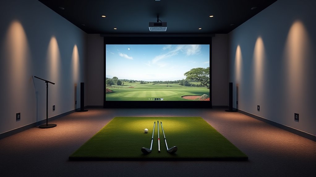 top 15 golf simulator screens