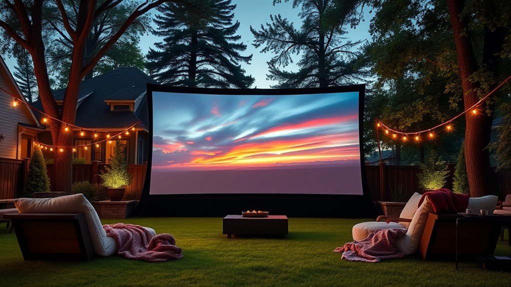 top 15 large outdoor projector screens