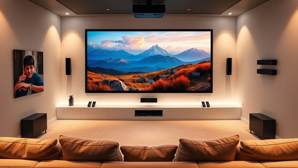 top 15 large projection screens