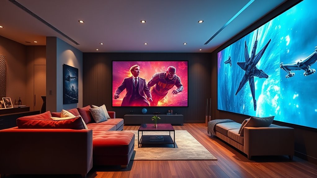top 15 large projection screens