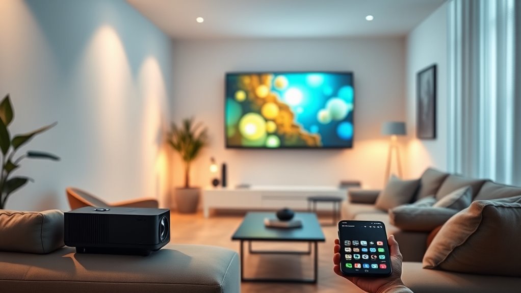 top android mini projectors