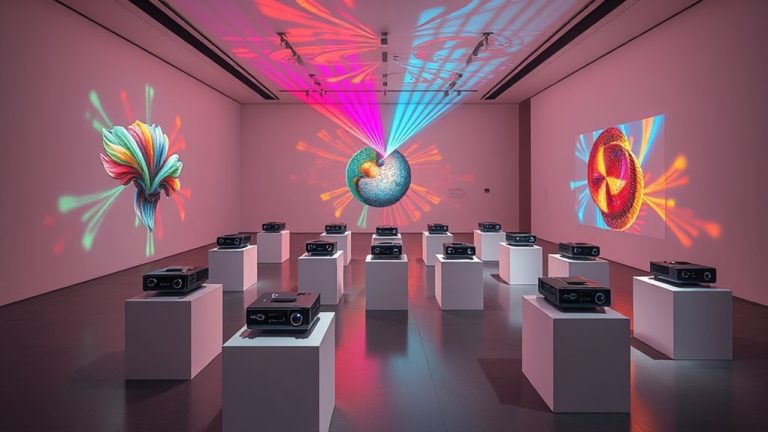 top art installation projectors