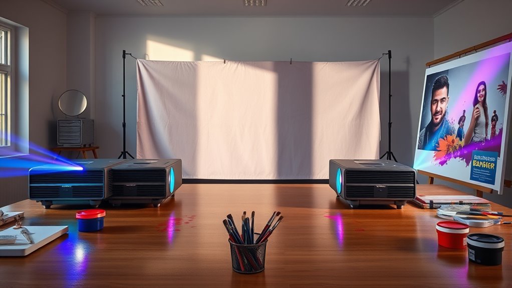 top banner painting projectors