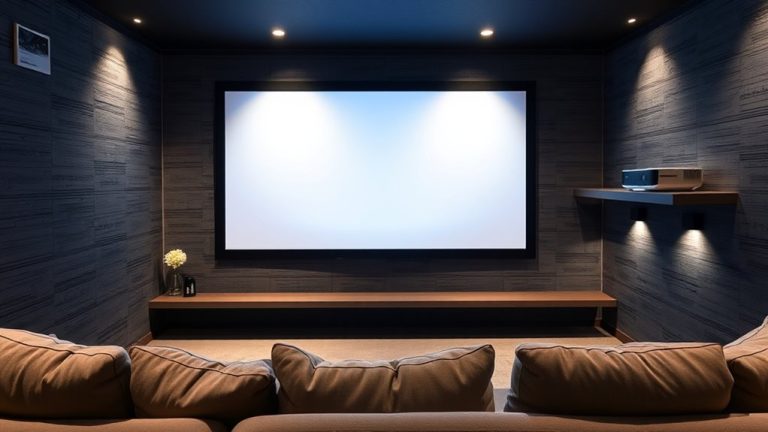 top basement projector screens