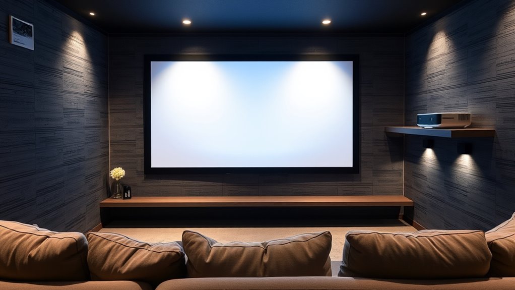top basement projector screens