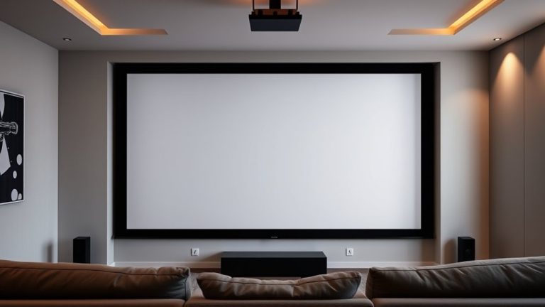 top black projection screen list