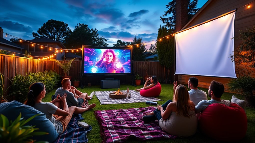 top bluetooth outdoor projectors