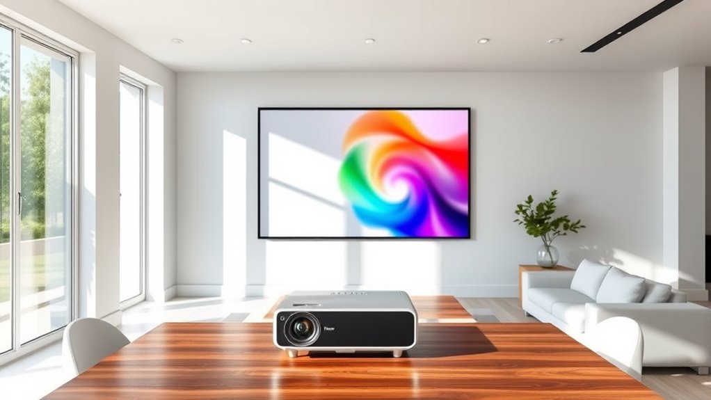 top bright room projector screens