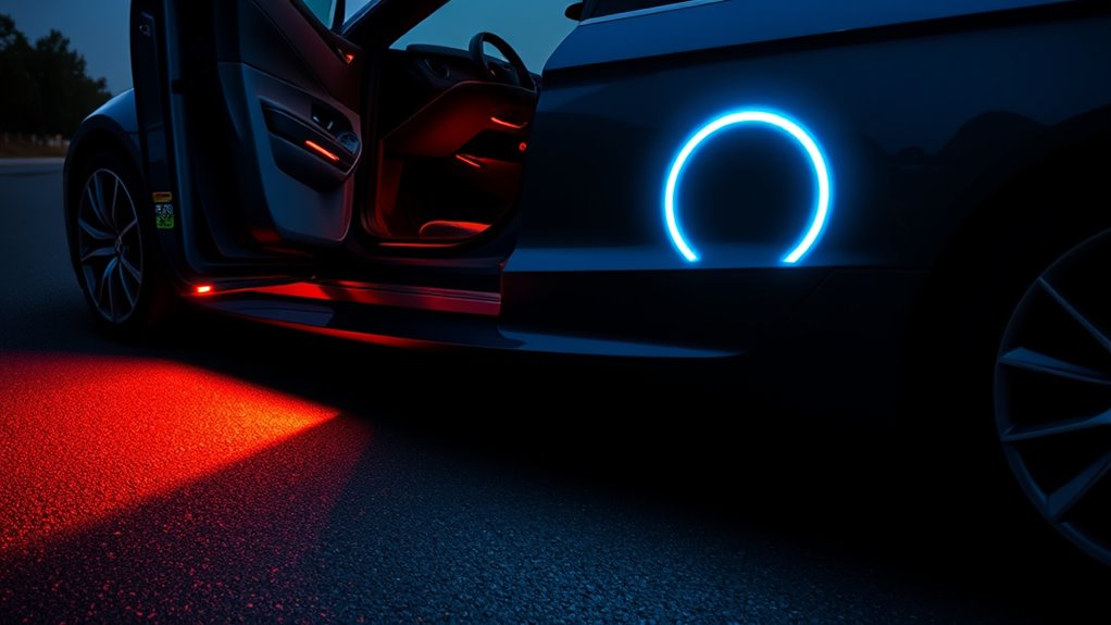 top car door projector lights