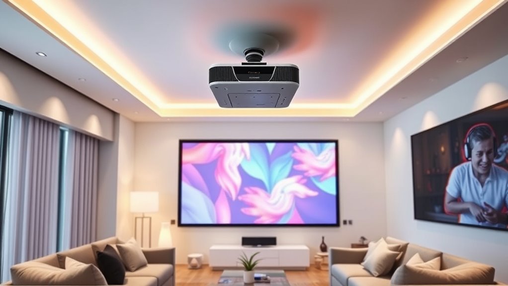 top ceiling mount projectors