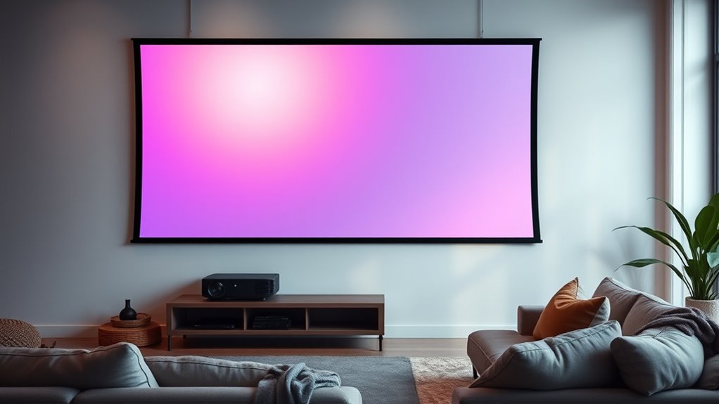 top electric projector screens